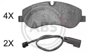 Комплект тормозных колодок, дисковый тормоз A.B.S. купить