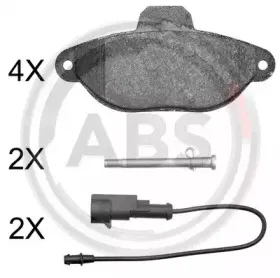 Комплект тормозных колодок, дисковый тормоз A.B.S. купить
