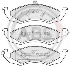 Комплект тормозных колодок, дисковый тормоз A.B.S. купить
