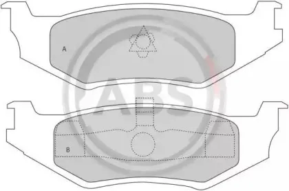 Комплект тормозных колодок, дисковый тормоз A.B.S. купить