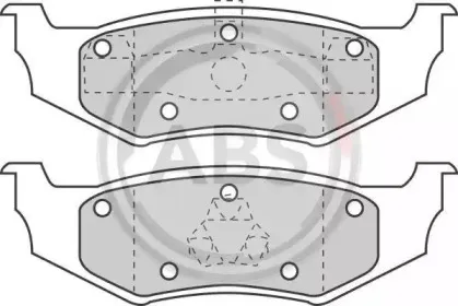 Комплект тормозных колодок, дисковый тормоз A.B.S. купить