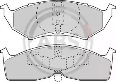 Комплект тормозных колодок, дисковый тормоз A.B.S. купить