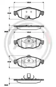 Комплект тормозных колодок, дисковый тормоз A.B.S. купить