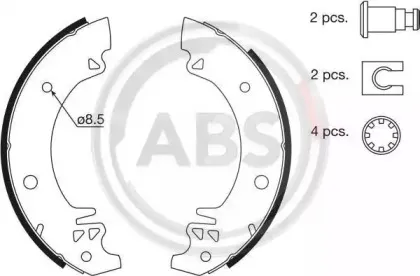 Комплект тормозных колодок A.B.S. купить