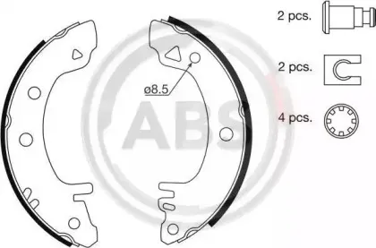 Комплект тормозных колодок A.B.S. купить