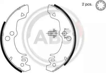 Комплект тормозных колодок A.B.S. купить