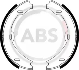 Комплект тормозных колодок, стояночная тормозная система A.B.S. купить