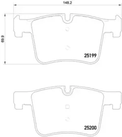 Комплект тормозных колодок, дисковый тормоз A.B.S. купить