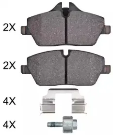Комплект тормозных колодок, дисковый тормоз A.B.S. купить