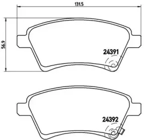 Комплект тормозных колодок, дисковый тормоз A.B.S. купить