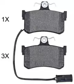 Комплект тормозных колодок, дисковый тормоз A.B.S. купить