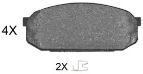 Комплект тормозных колодок, дисковый тормоз A.B.S. купить