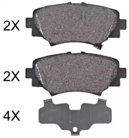 Комплект тормозных колодок, дисковый тормоз A.B.S. купить