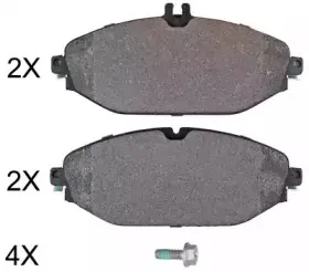 Комплект тормозных колодок, дисковый тормоз A.B.S. купить