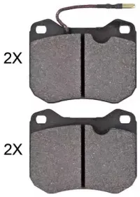 Комплект тормозных колодок, дисковый тормоз A.B.S. купить