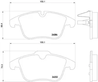 Комплект тормозных колодок, дисковый тормоз A.B.S. купить