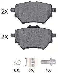 Комплект тормозных колодок, дисковый тормоз A.B.S. купить