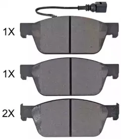 Комплект тормозных колодок, дисковый тормоз A.B.S. купить