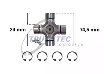 Шарнир, продольный вал TRUCKTEC AUTOMOTIVE купить
