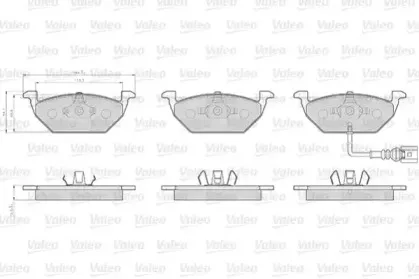 Комплект тормозных колодок, дисковый тормоз VALEO купить