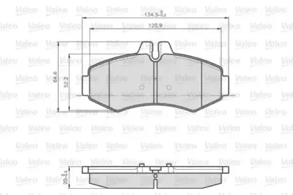 Комплект тормозных колодок, дисковый тормоз VALEO купить