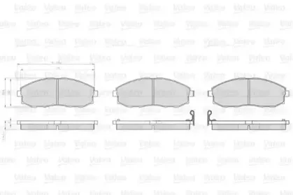 Комплект тормозных колодок, дисковый тормоз VALEO купить