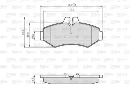 Комплект тормозных колодок, дисковый тормоз VALEO купить