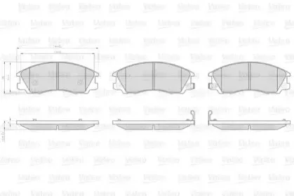Комплект тормозных колодок, дисковый тормоз VALEO купить