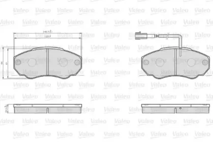 Комплект тормозных колодок, дисковый тормоз VALEO купить