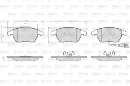 Комплект тормозных колодок, дисковый тормоз VALEO купить
