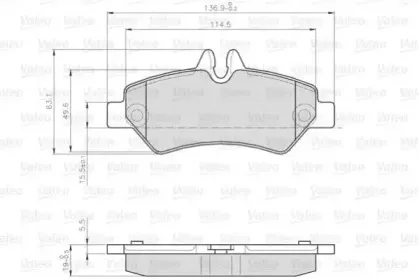 Комплект тормозных колодок, дисковый тормоз VALEO купить