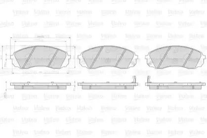 Комплект тормозных колодок, дисковый тормоз VALEO купить