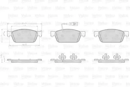 Комплект тормозных колодок, дисковый тормоз VALEO купить