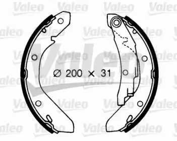 Комплект тормозных колодок VALEO купить