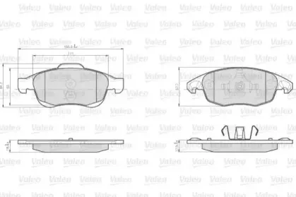 Комплект тормозных колодок, дисковый тормоз VALEO купить
