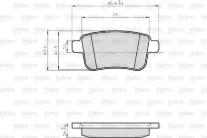 Комплект тормозных колодок, дисковый тормоз VALEO купить