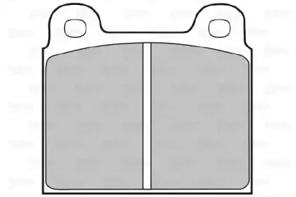 Комплект тормозных колодок, дисковый тормоз VALEO купить