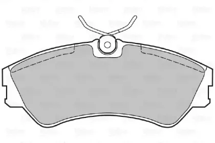 Комплект тормозных колодок, дисковый тормоз VALEO купить
