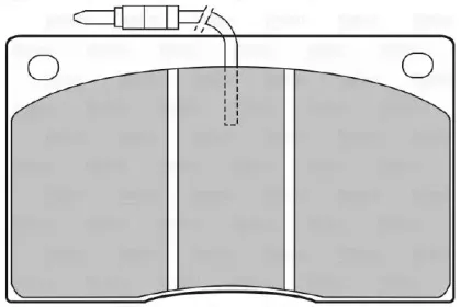 Комплект тормозных колодок, дисковый тормоз VALEO купить