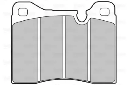Комплект тормозных колодок, дисковый тормоз VALEO купить