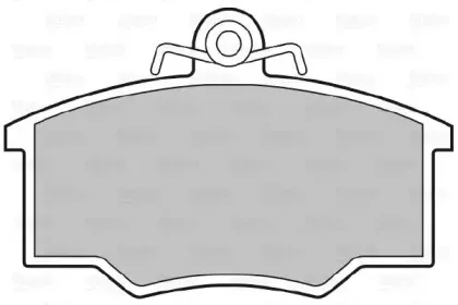 Комплект тормозных колодок, дисковый тормоз VALEO купить