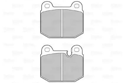 Комплект тормозных колодок, дисковый тормоз VALEO купить