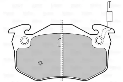 Комплект тормозных колодок, дисковый тормоз VALEO купить