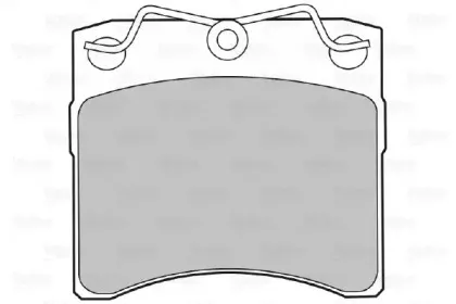 Комплект тормозных колодок, дисковый тормоз VALEO купить