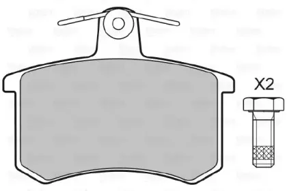 Комплект тормозных колодок, дисковый тормоз VALEO купить