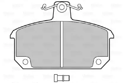 Комплект тормозных колодок, дисковый тормоз VALEO купить
