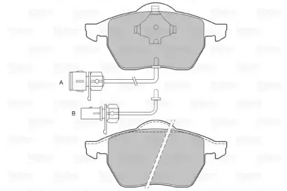 Комплект тормозных колодок, дисковый тормоз VALEO купить