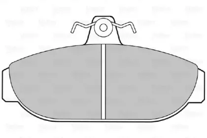 Комплект тормозных колодок, дисковый тормоз VALEO купить