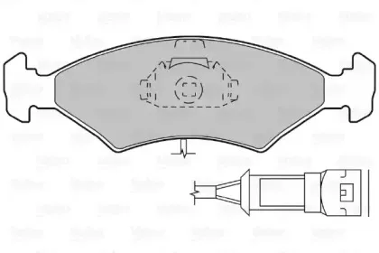 Комплект тормозных колодок, дисковый тормоз VALEO купить