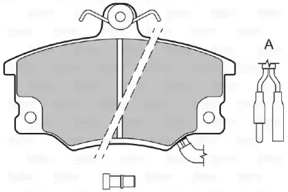Комплект тормозных колодок, дисковый тормоз VALEO купить